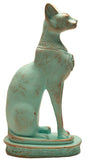 Egyptian Bastet Cat Statue Medium - Patina - Made in Egypt