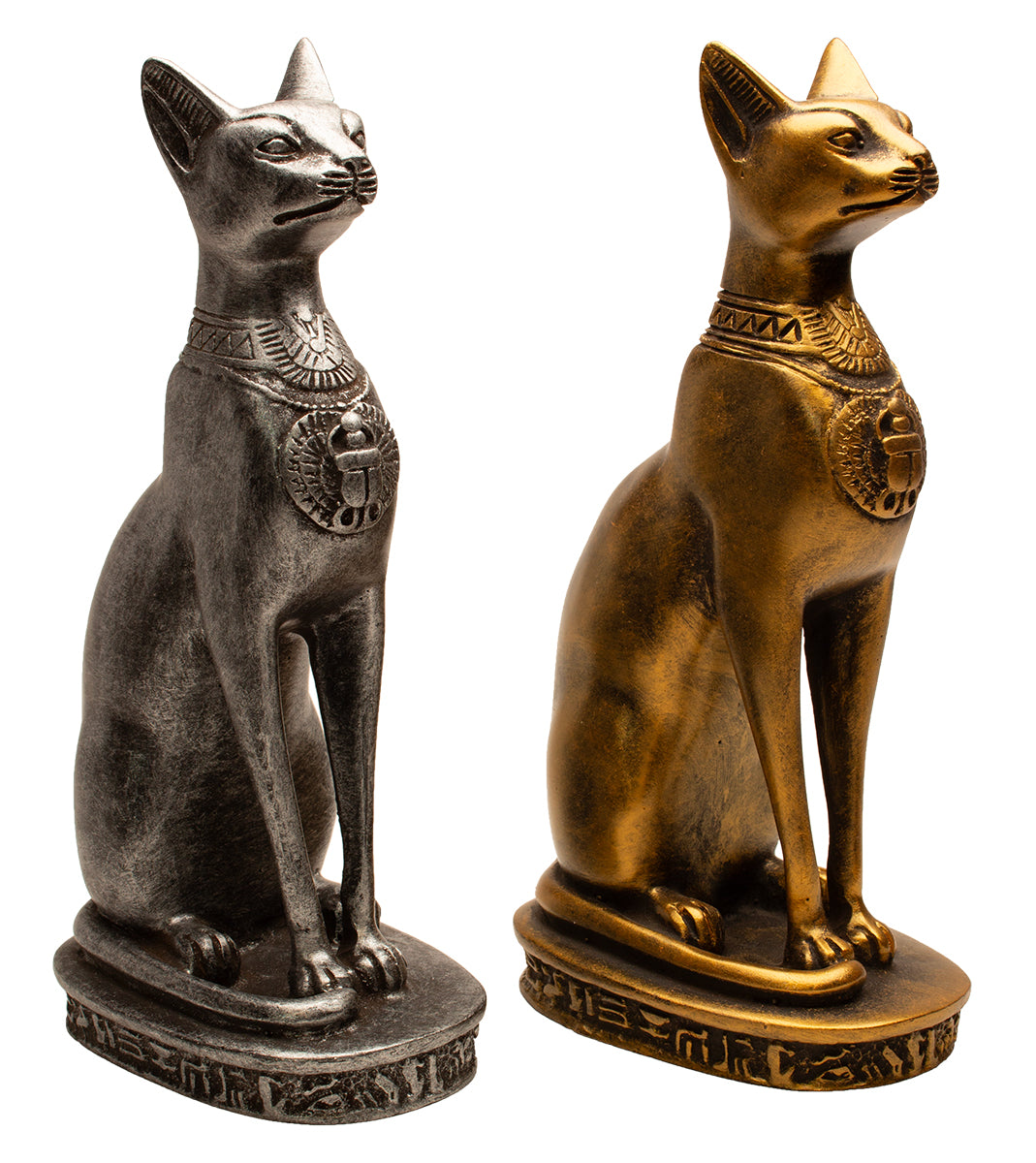 Bastet Cat Statues - Egyptian Goddess Collectibles - Multiple Colors and Sizes