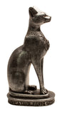 Egyptian Bastet Cat Statue Medium - Silver - Made in Egypt