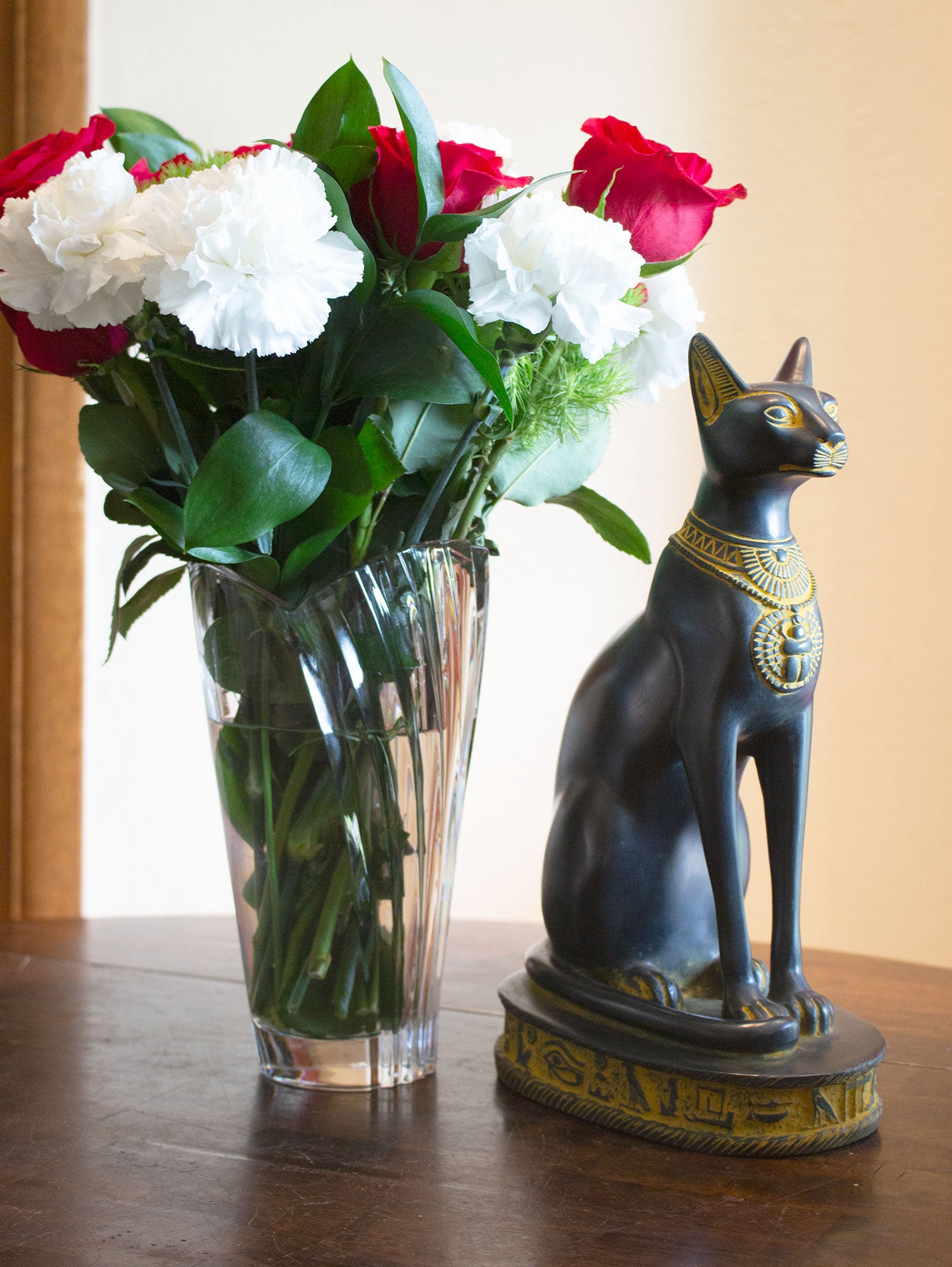 BASTET CAT STATUES - BLACK