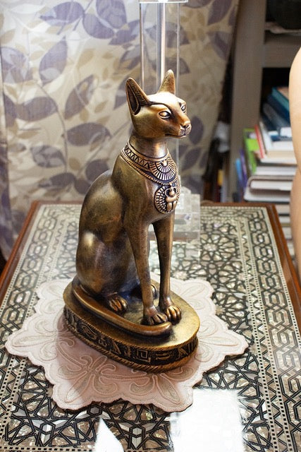 Bastet Cat Statues - Egyptian Goddess Collectibles - Multiple Colors and Sizes