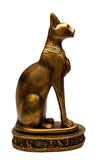 Egyptian Bastet Cat Statue Large - Bronze - Made in Egypt