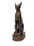 Egyptian Bastet Cat Statue Large - Black - Made in Egypt