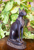 Egyptian Bastet Cat Statue Large - Black - Made in Egypt