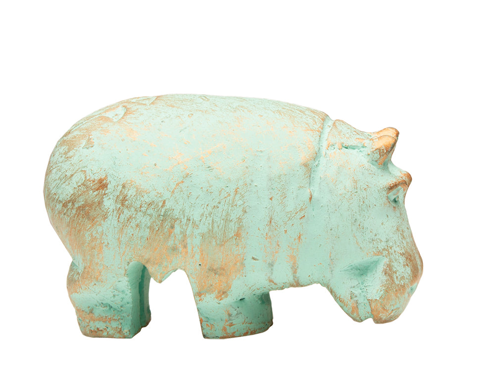 PATINA HIPPO (TAWERET) STATUE 2.5"