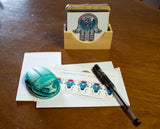 SCARAB PAPERWEIGHT BLUE - 3.25"