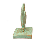 WINGED SCARAB DOUBLE-SIDED PATINA STATUE - 4"