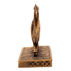 Egyptian Winged Scarab Bronze Statue - 4" - Made in Egypt