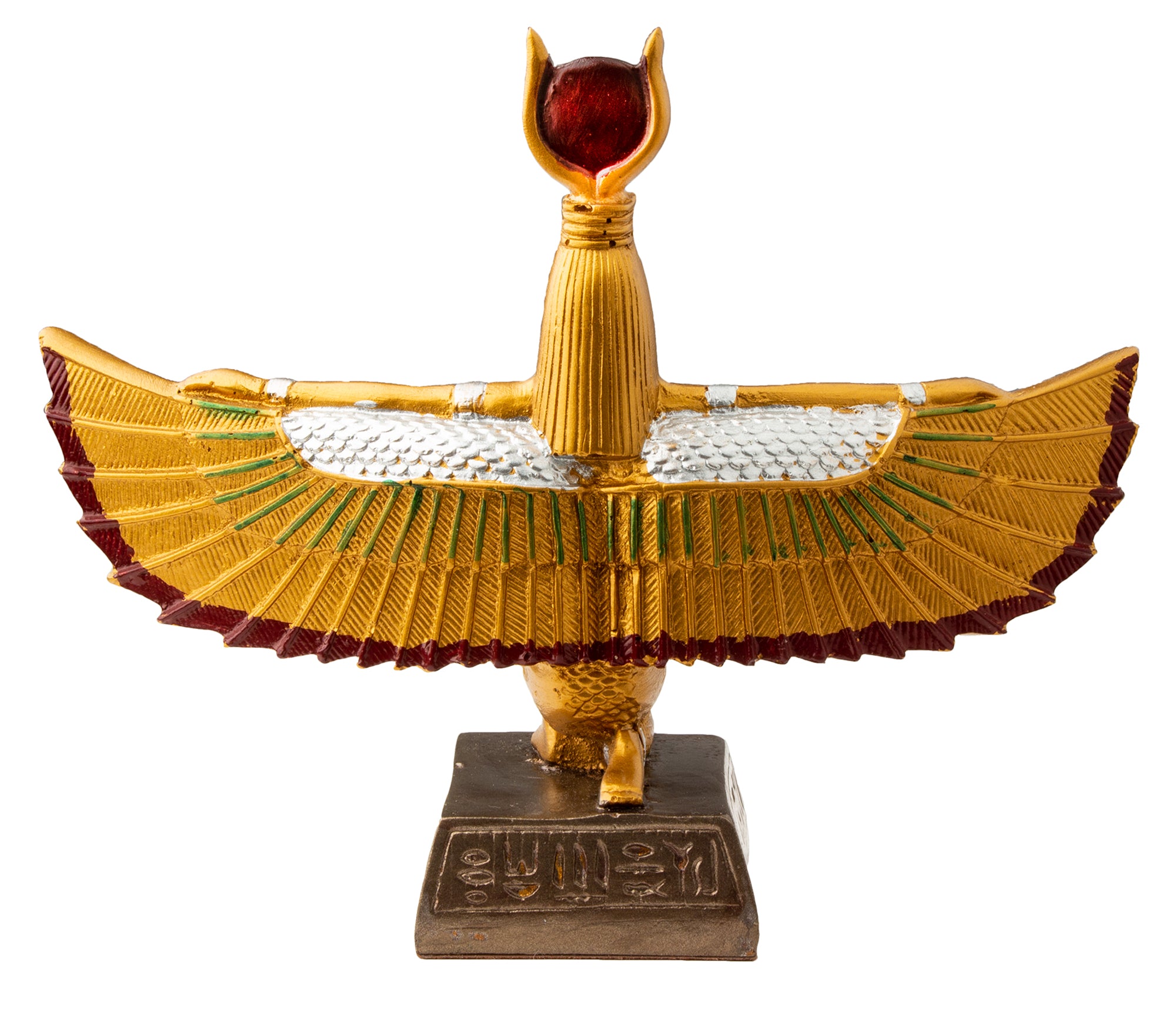 GOLDEN WINGED ISIS STATUE - 6"
