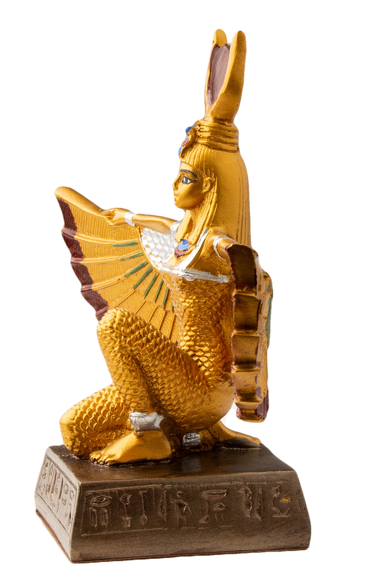 GOLDEN WINGED ISIS STATUE - 6"