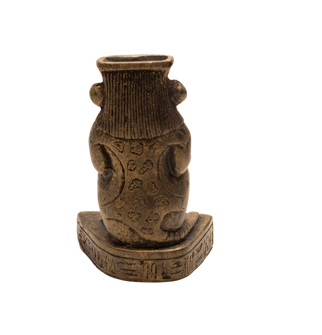 Bes Statue Bronze - Egyptian God - 3.5"