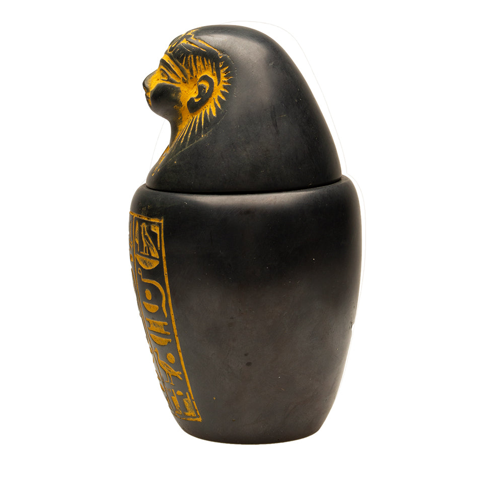 CANOPIC JAR ANTIQUE GOLD - IMSETY - 5"