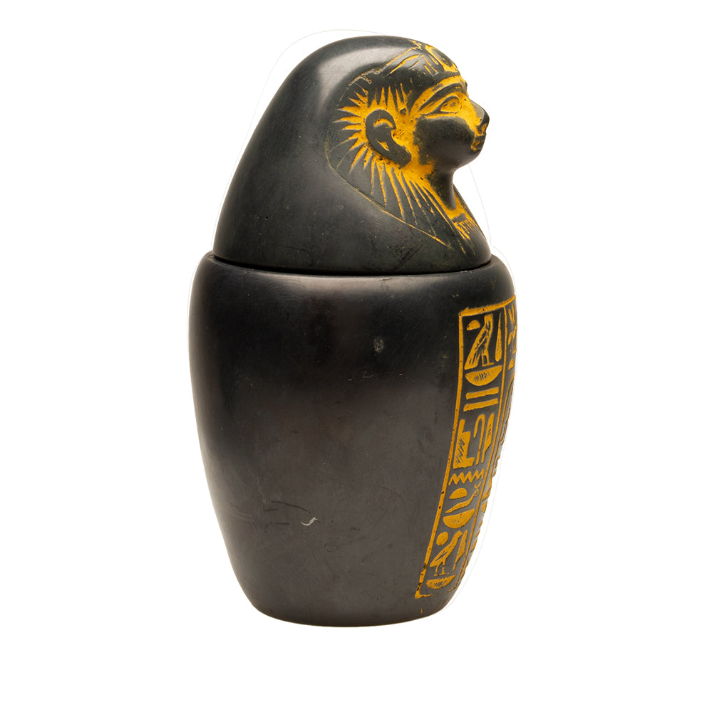 CANOPIC JAR ANTIQUE GOLD - IMSETY - 5"