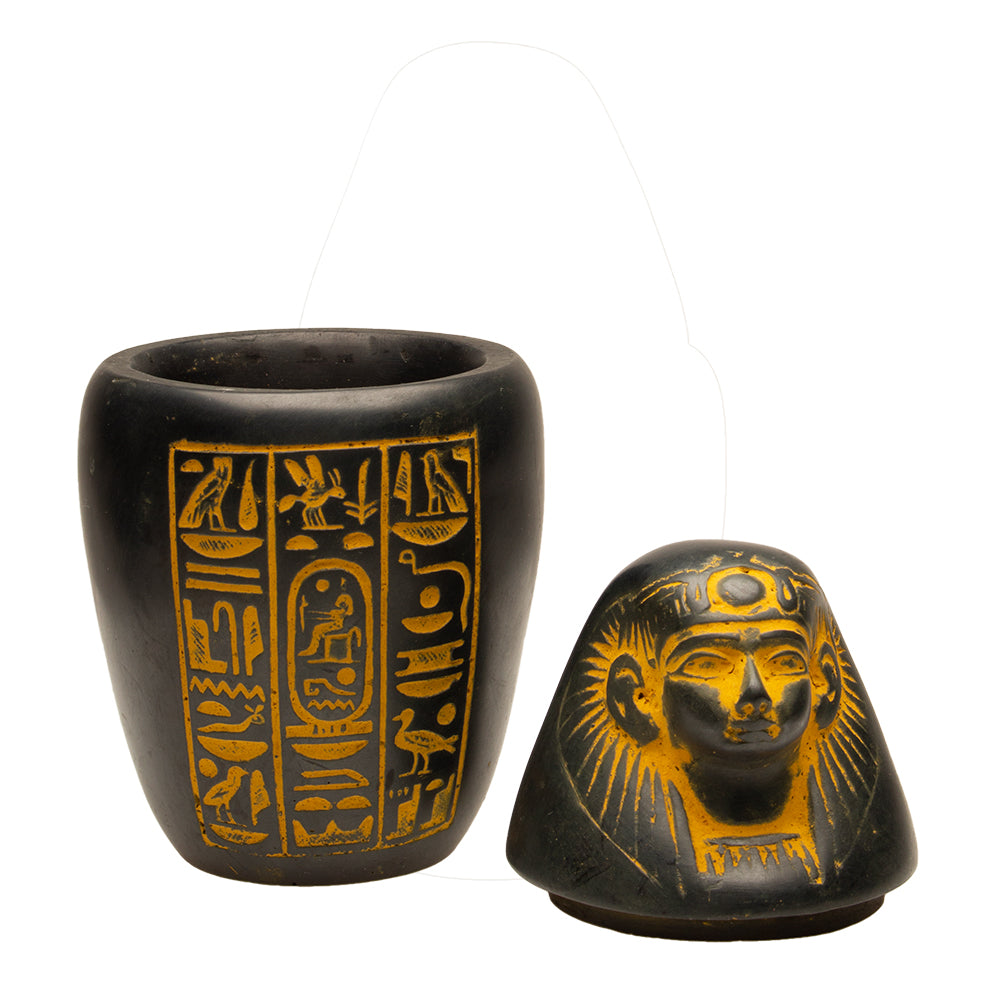 CANOPIC JAR ANTIQUE GOLD - IMSETY - 5"