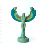 Egyptian Goddess Isis Candleholder Statue - Ancient Egypt Figurine- Made in Egypt