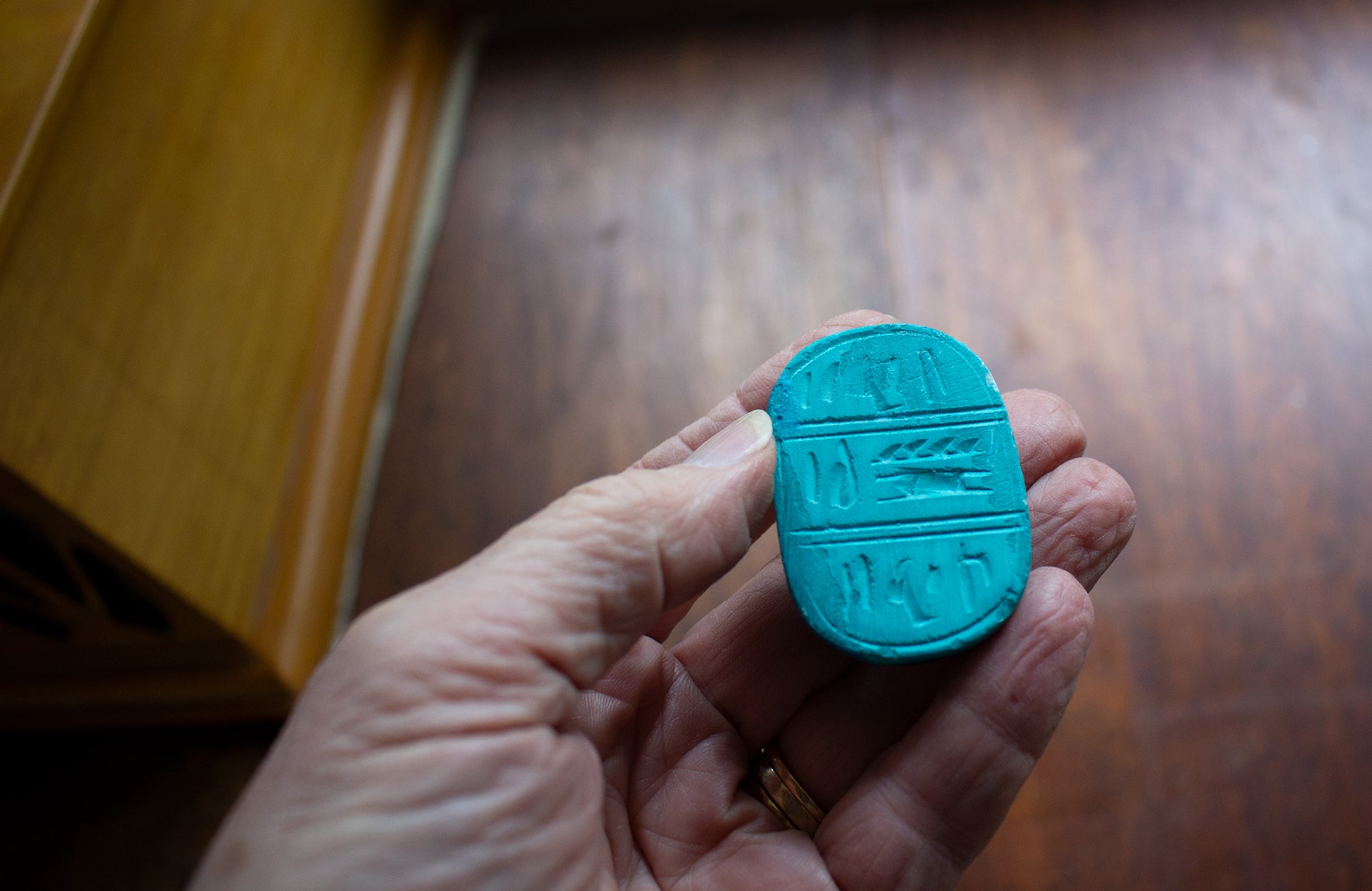 PACKAGE OF 1 XLG BLUE SCARAB - 1.5"