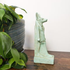 Egyptian God Anubis Statue Patina - Made in Egypt