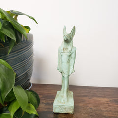 Egyptian God Anubis Statue Patina - Made in Egypt