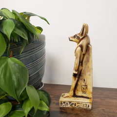 Egyptian God Anubis Statue White - Made in Egypt