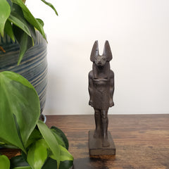 Egyptian God Anubis Statue Black - Made in Egypt