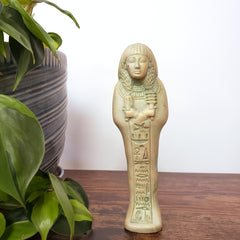 Egyptian Ushabti Amen-em-ipet Statue Green Gold - Made in Egypt