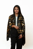 Hieroglyphic Pharaonic Scarf - Black, Cream or White and Gold - Made in Egypt