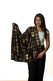 Hieroglyphic Pharaonic Scarf - Black, Cream or White and Gold - Made in Egypt