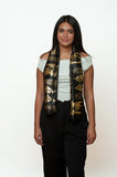 Hieroglyphic Pharaonic Scarf - Black, Cream or White and Gold - Made in Egypt