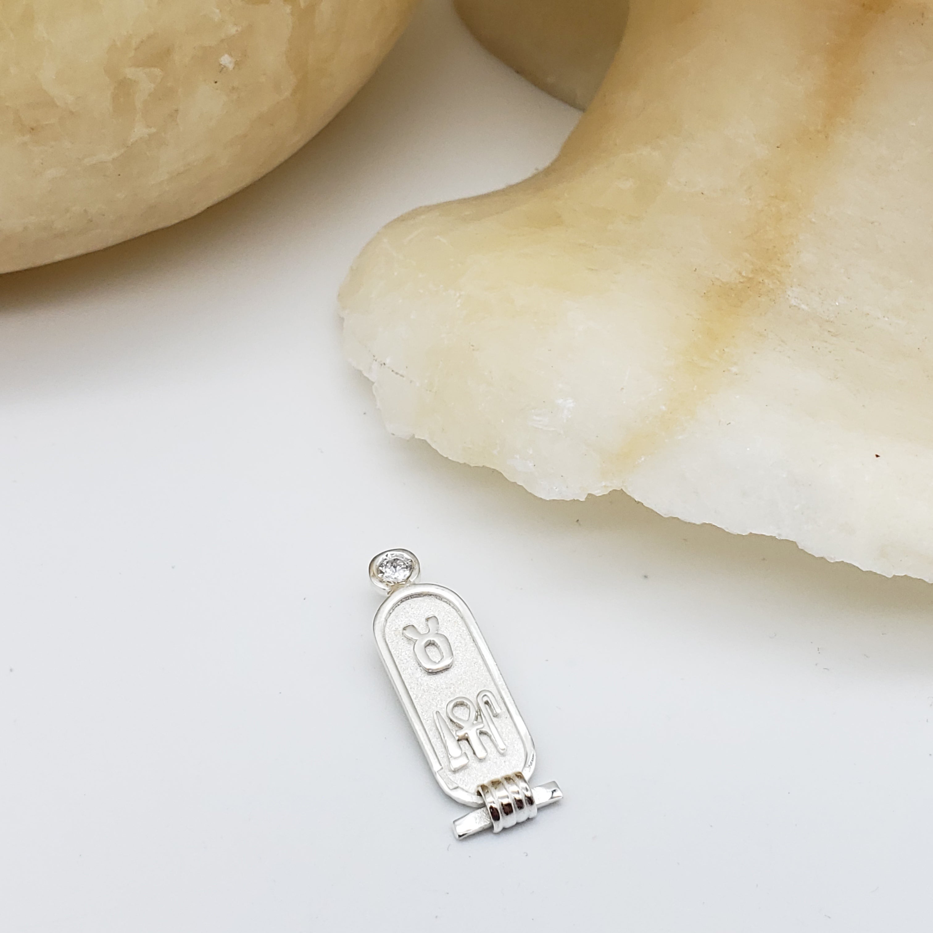 Astrological Cartouche Taurus Clear Stone