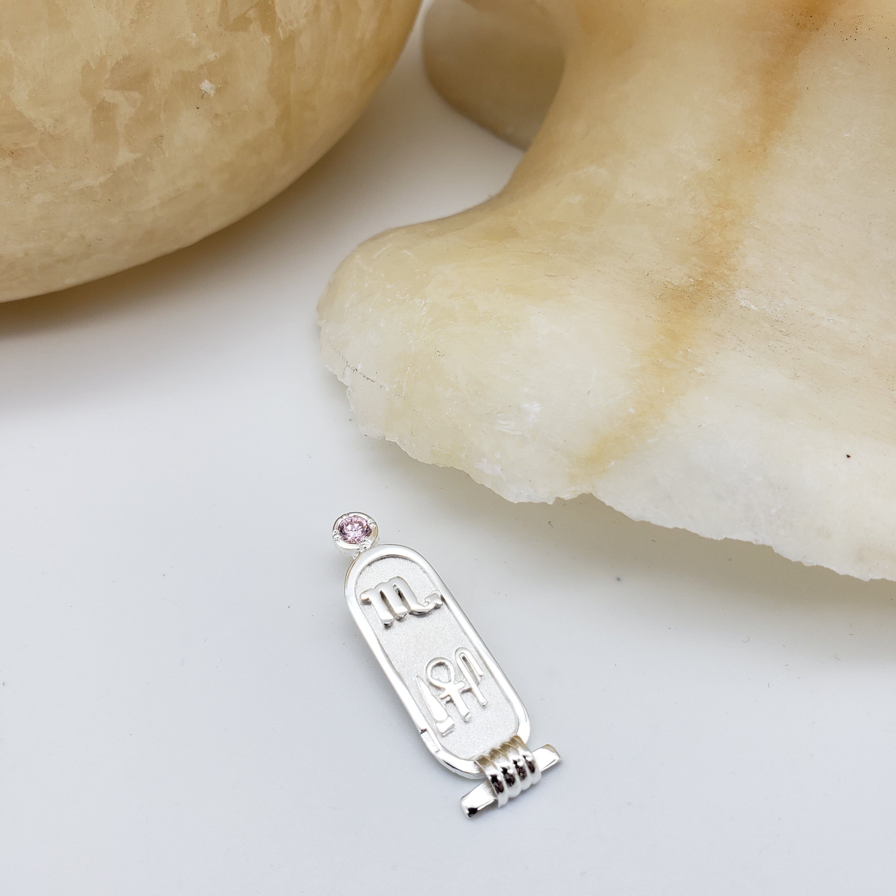 Astrological Cartouche Scorpio Purple Stone