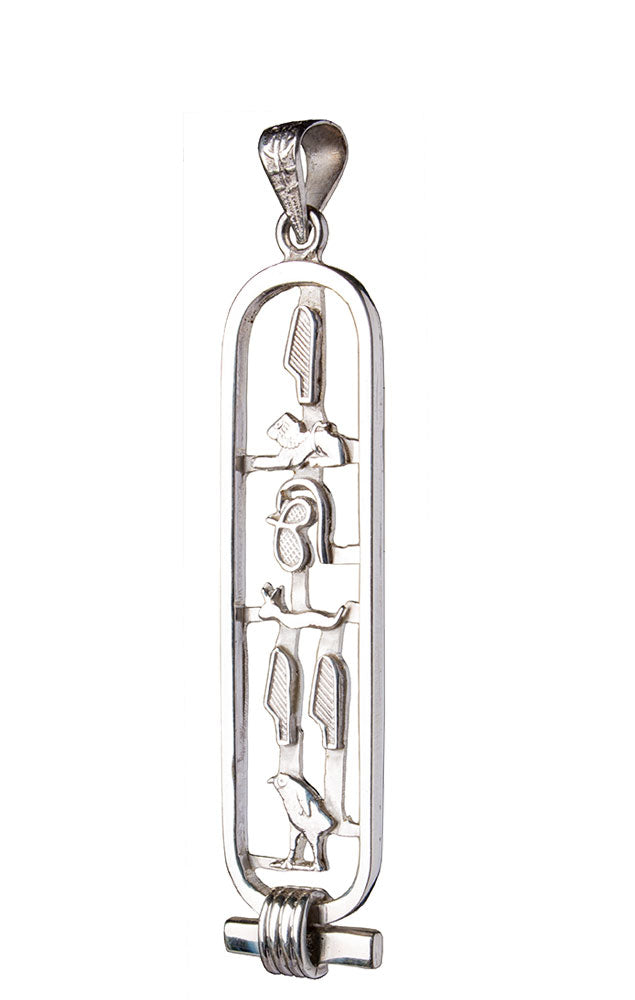 I love you cartouche silver open