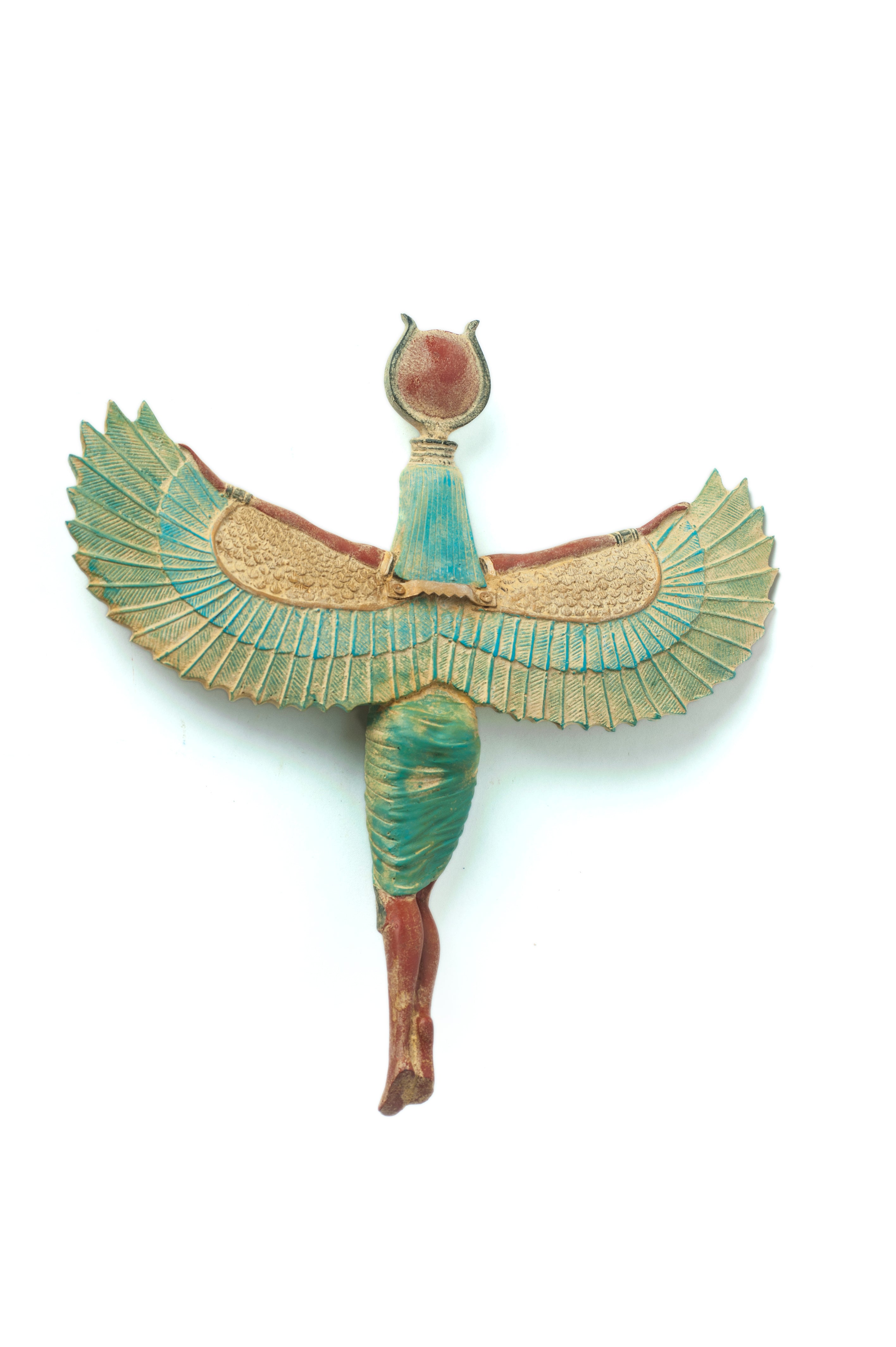 Egyptian Goddess Isis Statue/ Wall Hanging - Ancient Egypt Figurine- Made in Egypt