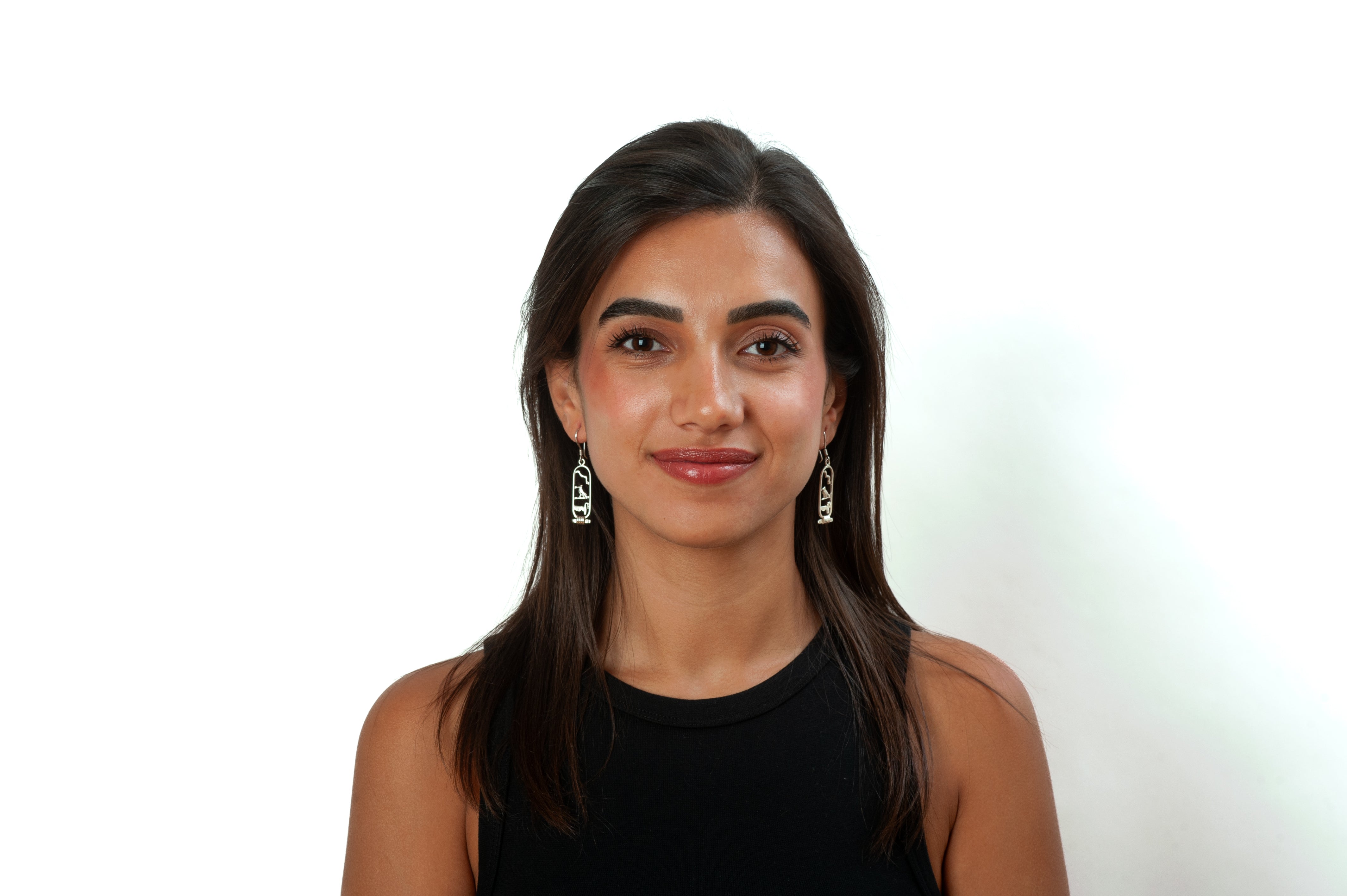 Personalized Egyptian Cartouche Earrings - Sterling Silver- Made in Egypt