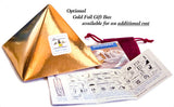 Gold pyramid gift box add-on for cartouche