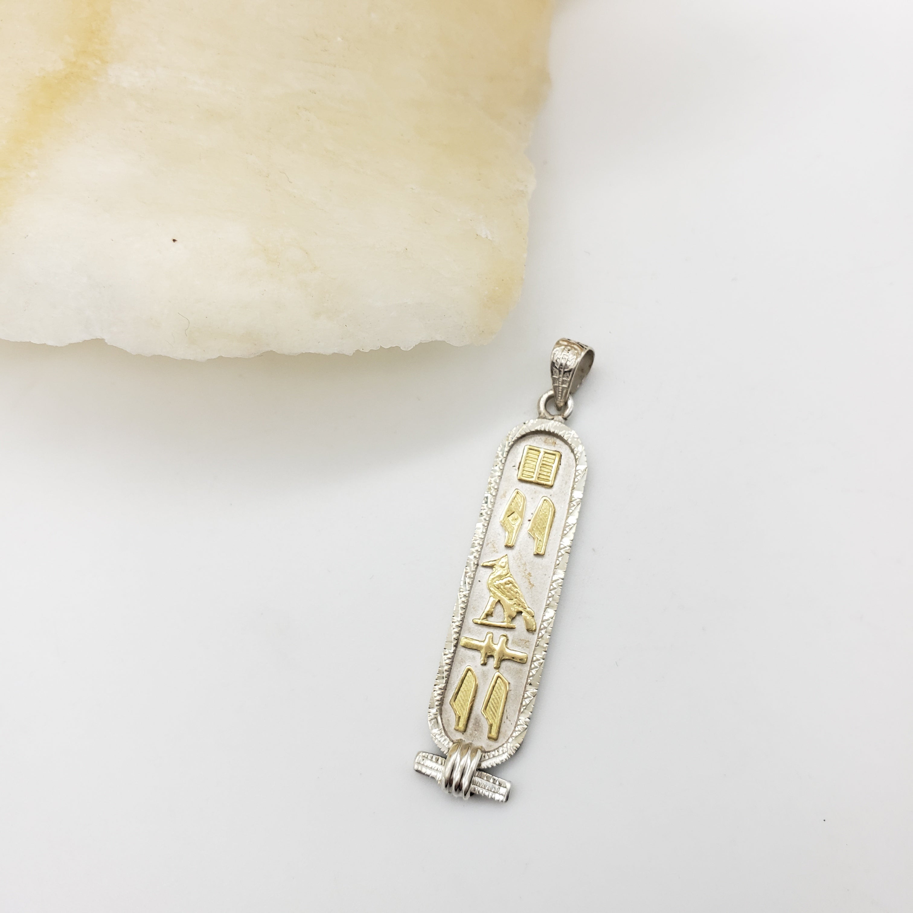 PEACE Egyptian Cartouche Pendant - Made in Egypt