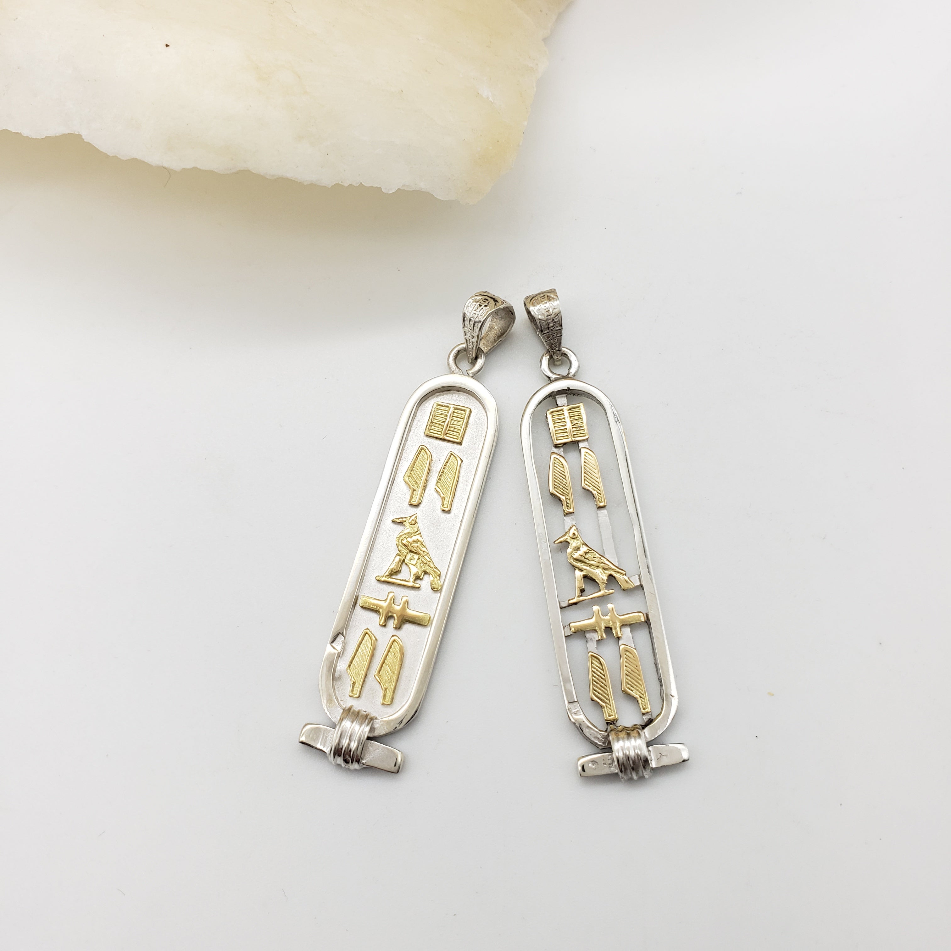 PEACE Egyptian Cartouche Pendant - Made in Egypt