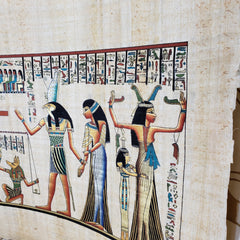 Judgement Scene Papyrus Painting - Made in Egypt
