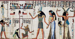 Judgement Scene Papyrus Painting - Made in Egypt