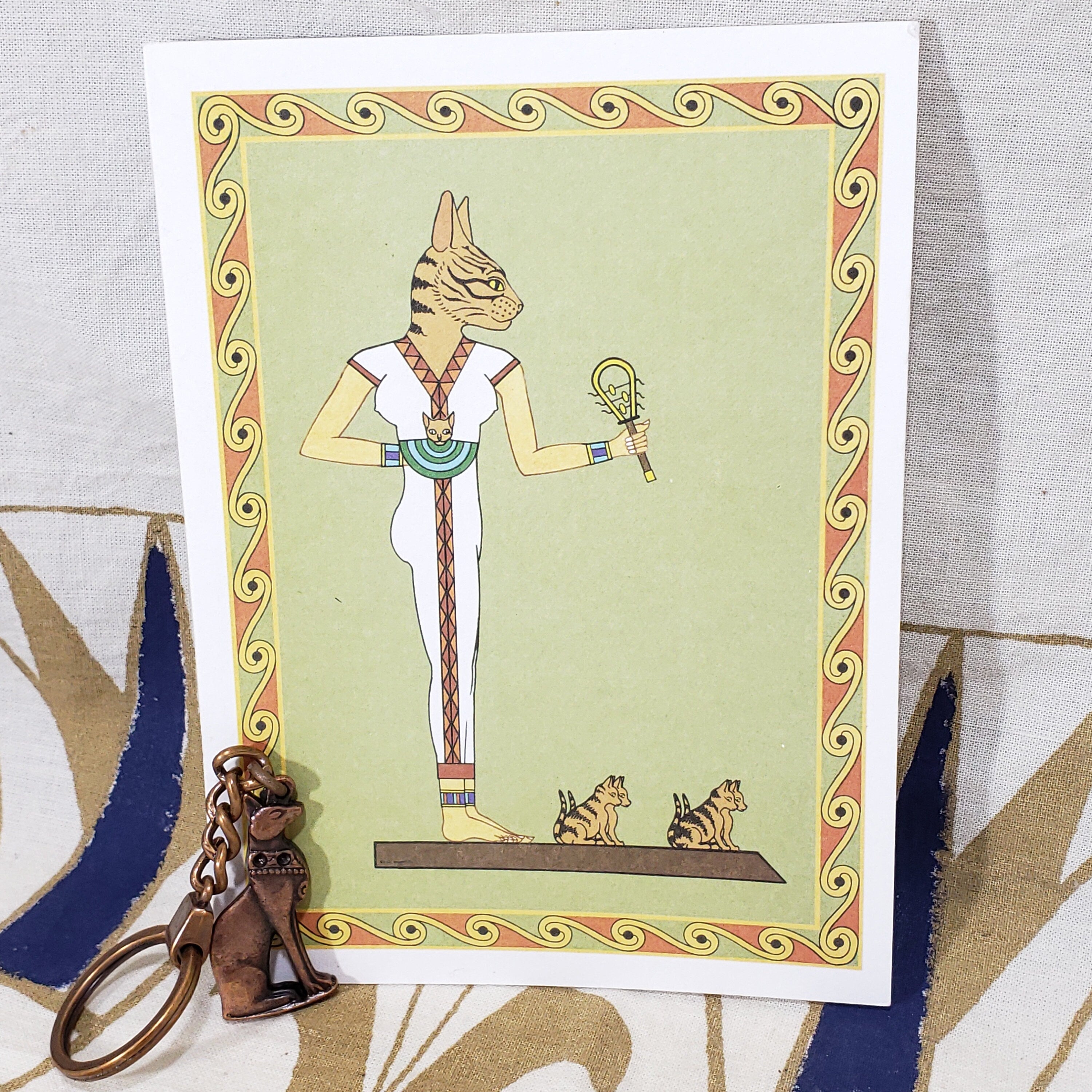 Bastet Cat Gift Set - Egyptian Goddess - Made in Egypt