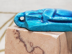 Ägyptischer Speckstein-Skarabäus-Anhänger – Hergestellt in Ägypten