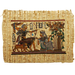 Egyptian King Tut Papyrus Painting - Made in Egypt