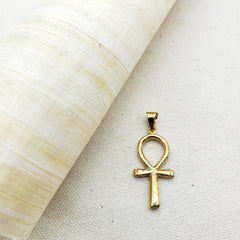 Egyptian Ankh Pendant - Gold Plated- Made in Egypt