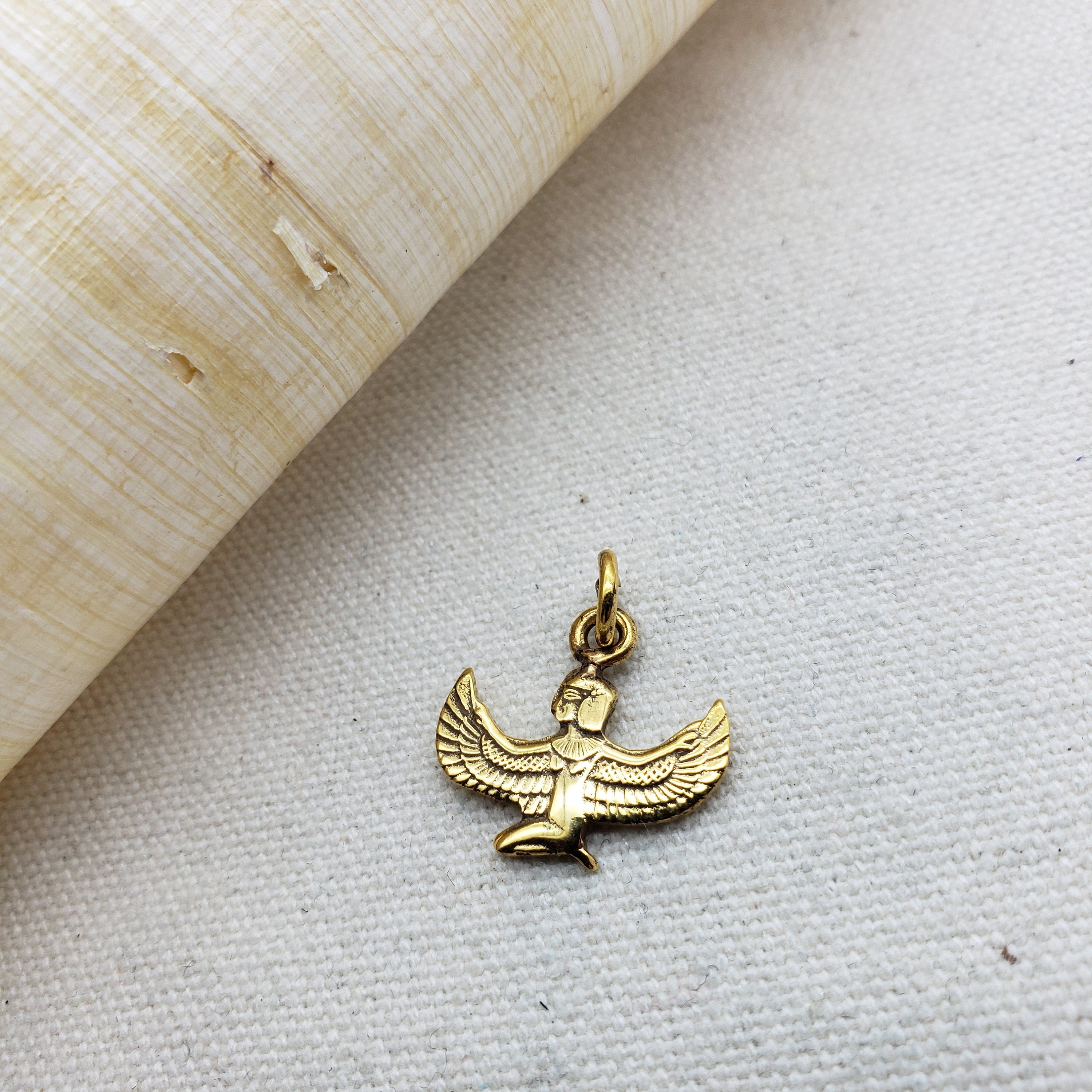 Egyptian Isis Pendant - Gold Plated- Made in Egypt