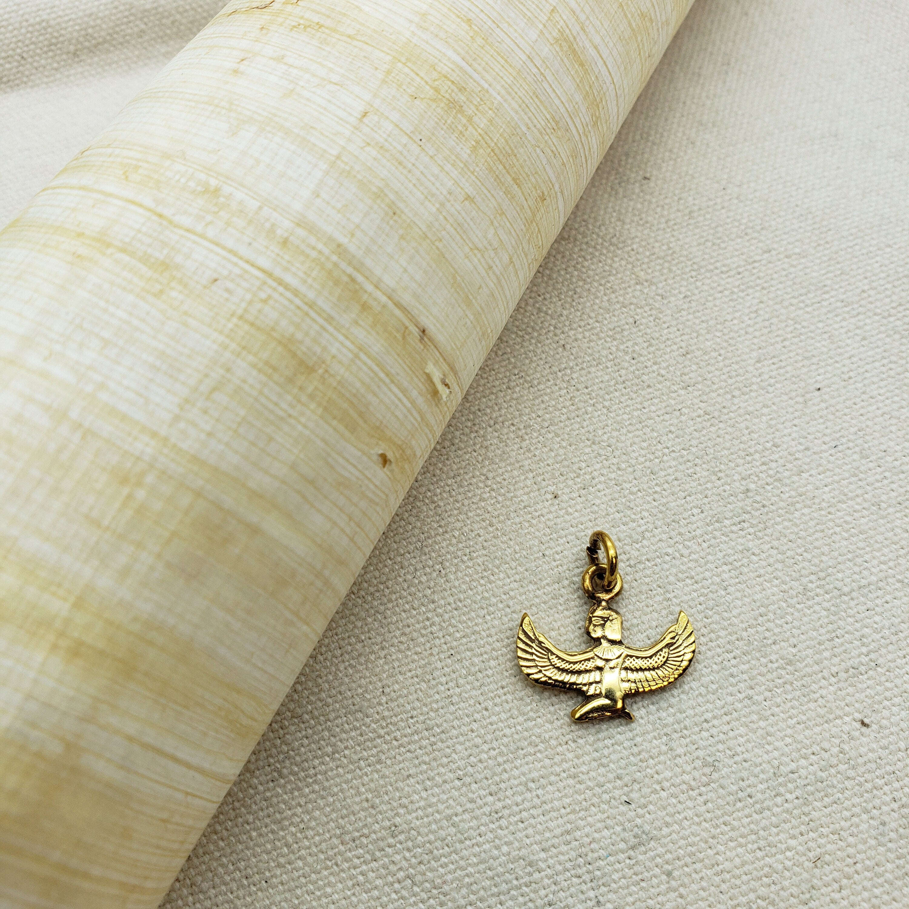 Egyptian Isis Pendant - Gold Plated- Made in Egypt