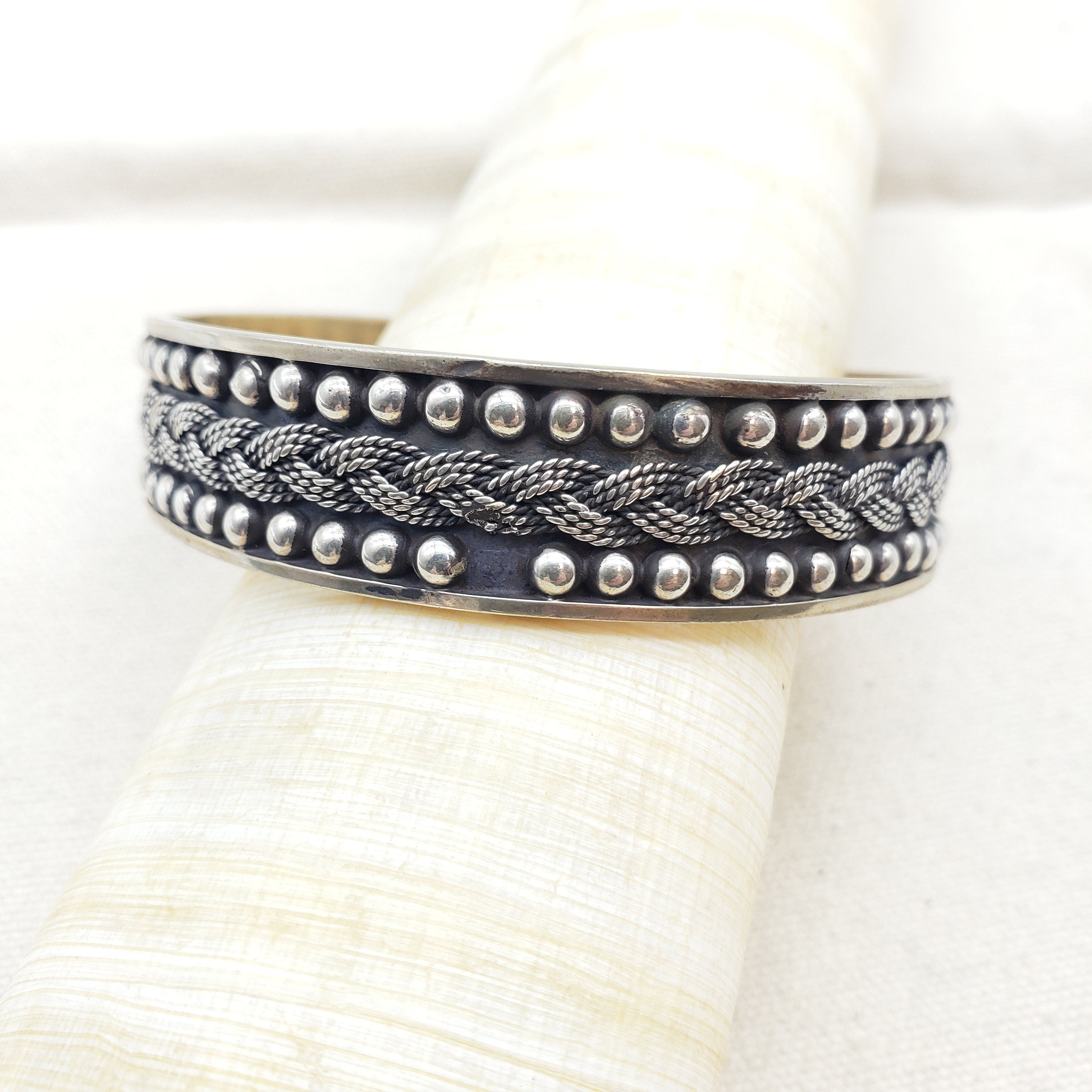 Bedouin Braided Rope Cuff Bracelet- Made in Egypt