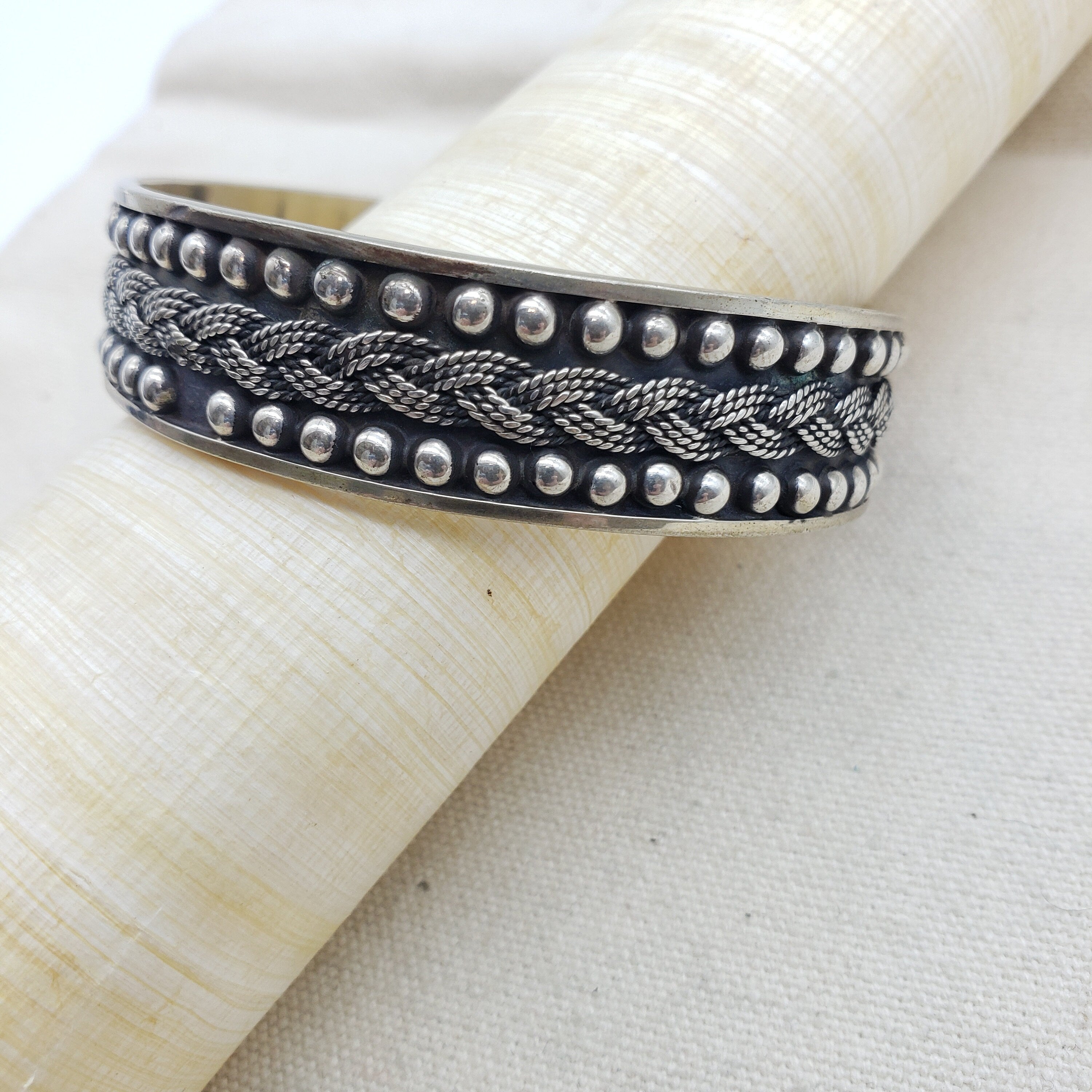 Bedouin Braided Rope Cuff Bracelet- Made in Egypt