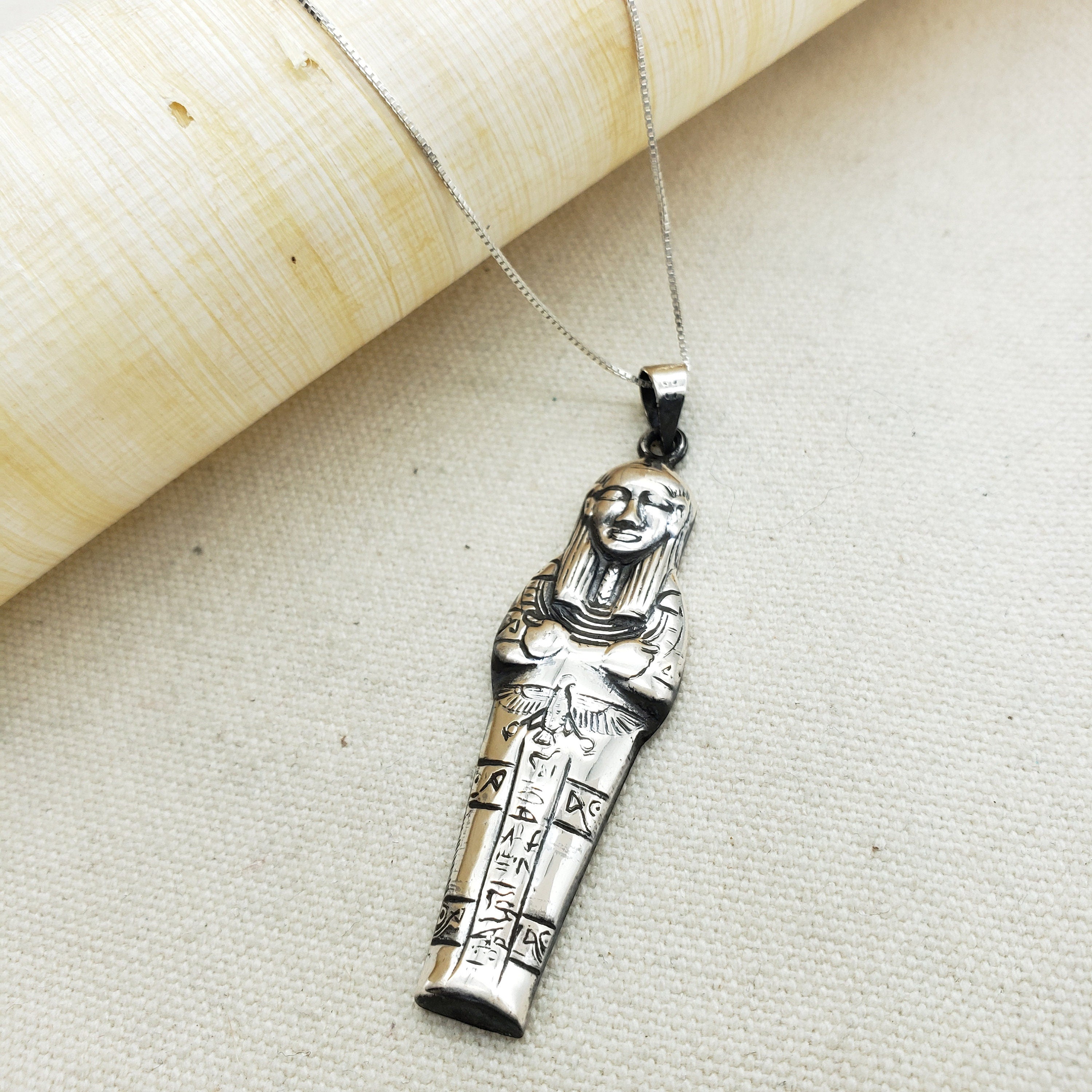 Egyptian Mummy Statement Necklace - Made in Egypt - Sarcophagus