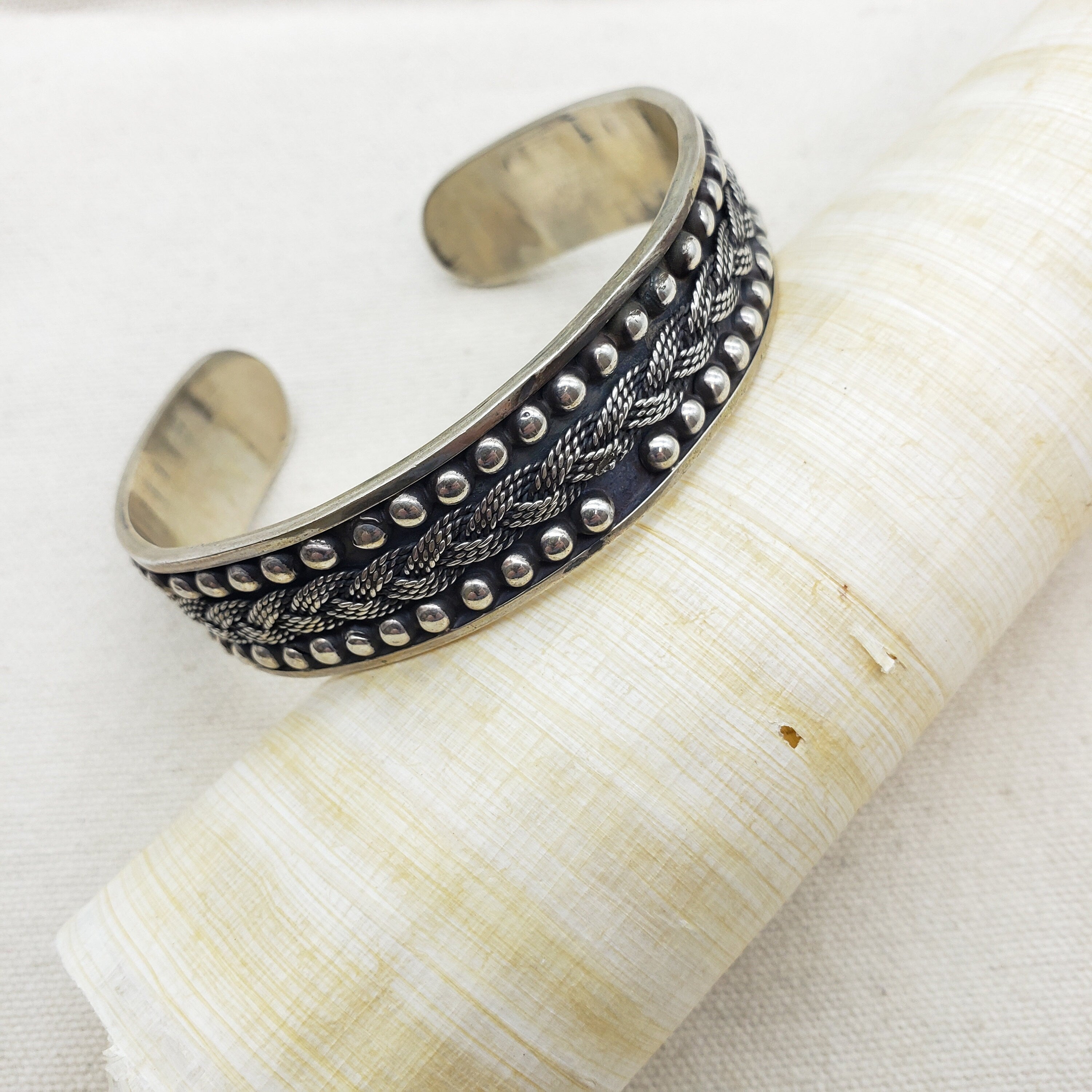 Bedouin Braided Rope Cuff Bracelet- Made in Egypt