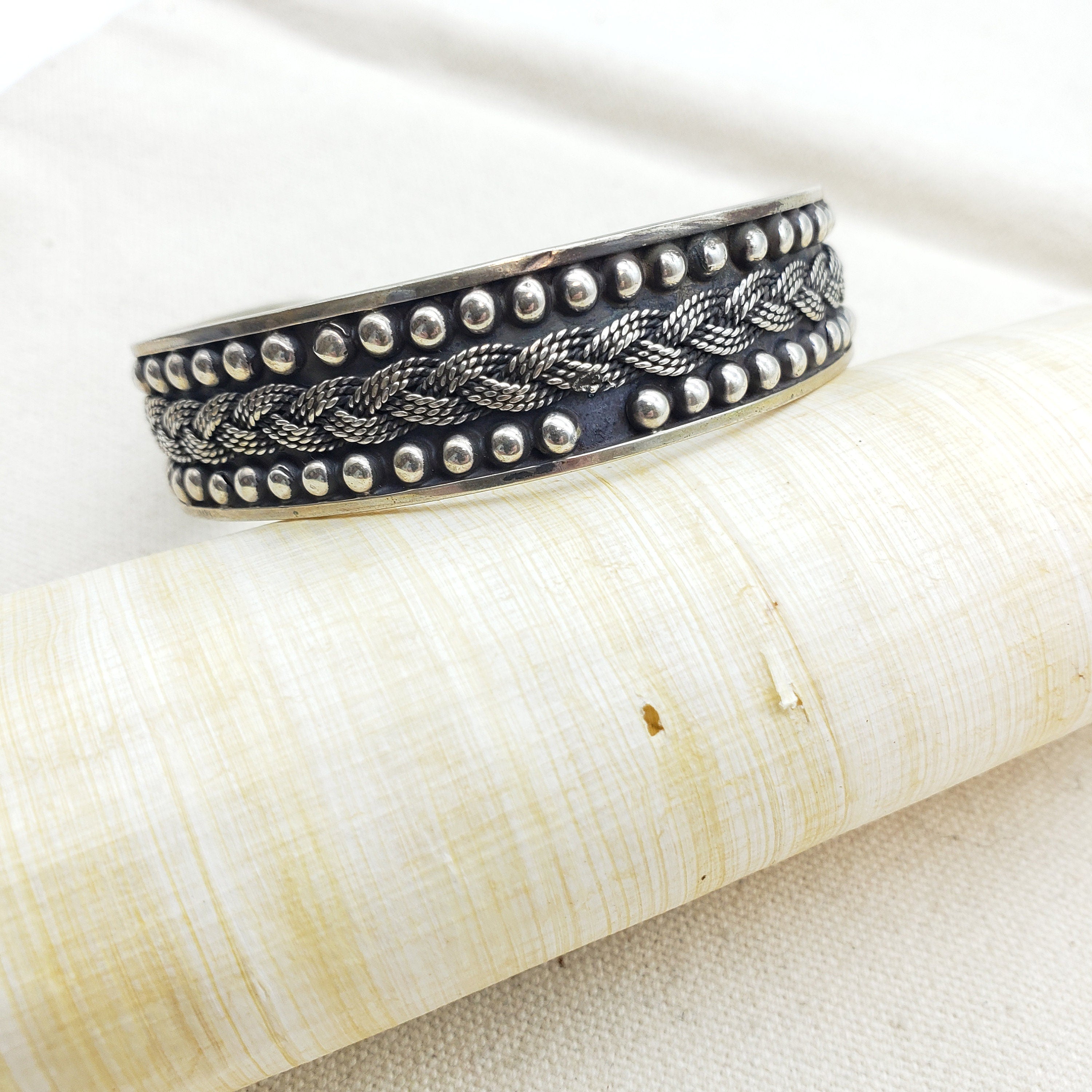 Bedouin Braided Rope Cuff Bracelet- Made in Egypt