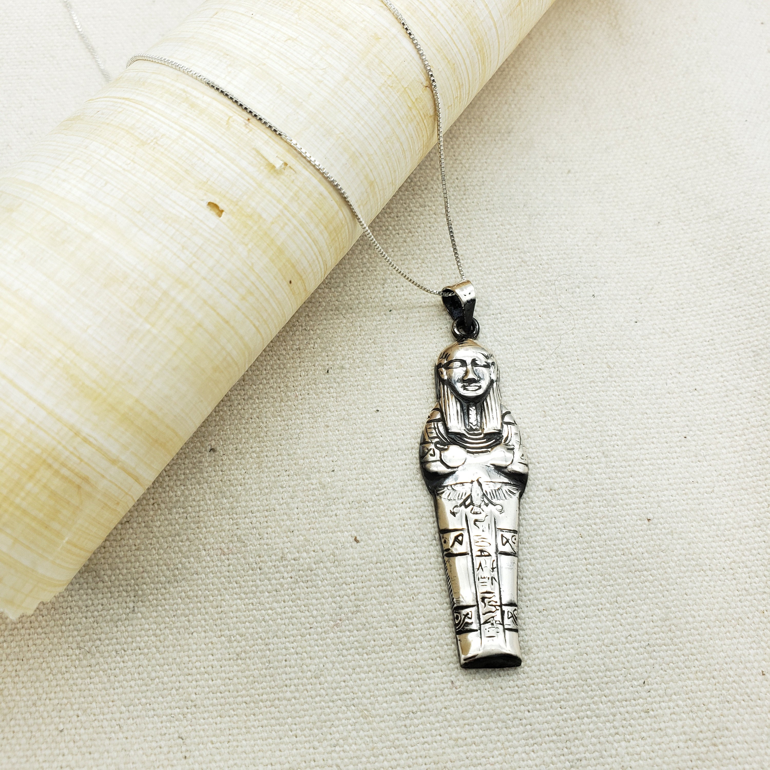Egyptian Mummy Statement Necklace - Made in Egypt - Sarcophagus